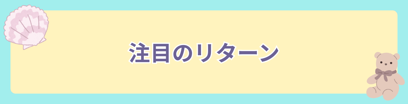 注目のリターン