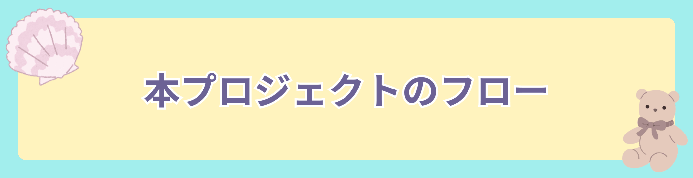 本プロジェクトのフロー