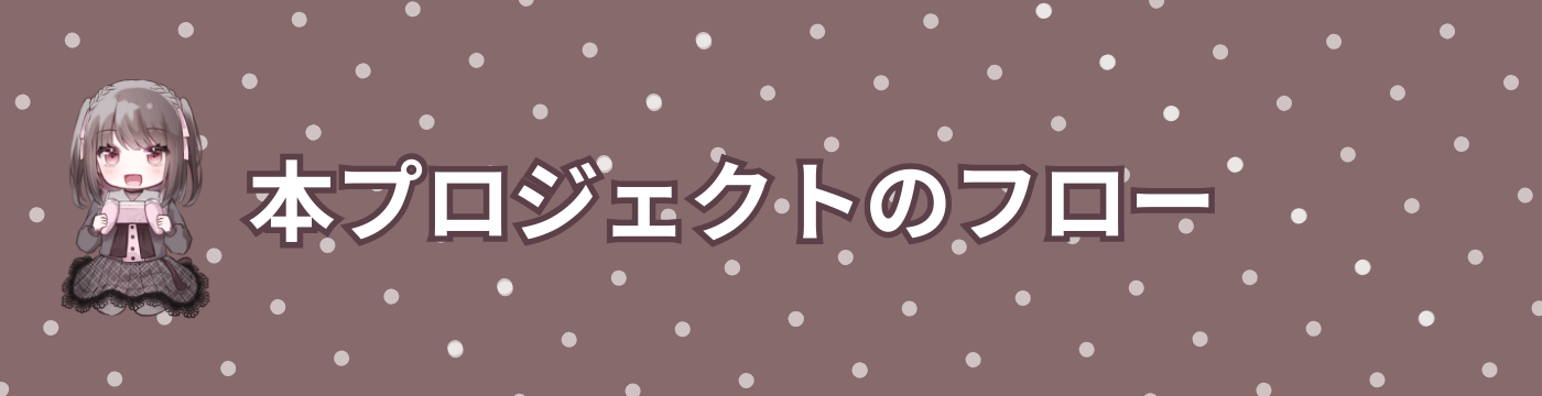 本プロジェクトのフロー